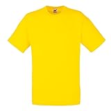 Fruit of the Loom - Classic T-Shirt 'Value Weight' Large,Yellow