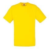 Fruit of the Loom - Classic T-Shirt 'Value Weight' Large,Yellow