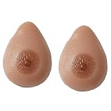 iiniim 1/2 Pcs Silikonbrüste Brustvergrößerer Falsche Brüste Brustprothesen für Männer Frauen Transgender Mastektomie Crossdressers Dunkel Nude C XXS
