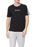 Champion Herren American Tape T-Shirt, Schwarz, L