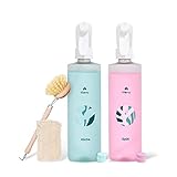 klaeny® Küchen Set aus 2x Flasche, Luffaschwamm, Spülbürste und Nachfülltabs (4 Klaentab Refills) - Stark gegen Schmutz - Umweltfreundlich - Veg
