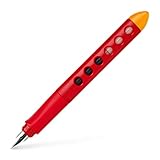 Faber-Castell 149852 - Schulfüller Scribolino, für Rechtshänder, Rot, 1 Stück
