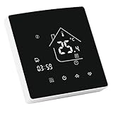 CCYLEZ Verdeckter Smart Thermostat, Heizungssteuerung, APP/Touchscreen/Sprachsteuerung, Touchscreen-LCD-Fernbedienung(GC-Gaskessel)