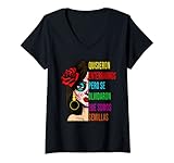 Damen Quisieron enterrarnos Mexikanerin Catrina T-Shirt mit V