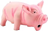 DOKA Kauspielzeug für Hunde, Latex, niedliches Schwein, grunzend, quietschend, Latex, Kauspielzeug für Hunde, Welpen, R