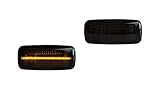 Premium Smoke Schwarz LED Seitenblinker Blinker Links Rechts 802