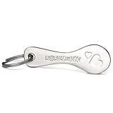 FABACH Trolley Spoon Einkaufswagenlöser Schlüsselanhänger - Einkaufswagenchip abziehbar aus Metall - Einkaufschip für Einkaufswagen, kein Steckenbleiben im Pfandschloss - Liebling