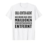 Call-Center-Agent - Wutausbruch - Lustiges Spruch Design T-S