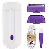 2 in 1 elektrische Epilierer Frauen Haarentfernung Schmerzloser Berührung Haarentferner Rasierer Instant & Schmerzloser freier Sensor Licht USB-Aufladung