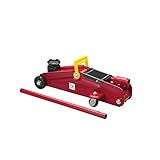 Cartrend 7740014 Hydraulischer Rangierwagenheber, 2 T Tragkraft, für Werkstatt und Hobby, gefertigt aus Qualitätsstahl, B