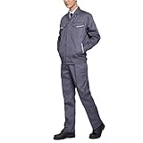 BBGS Arbeitskleidung Boileranzug, Strapazierfähig Funktional Latzhose aus Polycotton mit Multitaschen, Garage Arbeitskräfte Mechanik Kesselanzug (Color : Style 1, Size : 190)