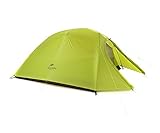 Naturehike Neu Cloud-up 3 Upgrade Ultraleichtes Zelte 3 Personen Zelt 3-4 Saison für Camping Wandern (20D Hellgrün)