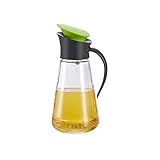 QINGGANGLING999 Ölspritzen Auslaufsicherer Glasöler Verdickter Öl Essigspender Mit Griff Multi-Color Automatische Öffnung und Schließölflasche Öl Essig Töpfe (Color : Green)