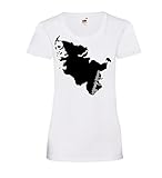 Schleswig-Holstein Frauen Lady-Fit T-Shirt Weiß XS - shirt84