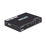 HDMI Splitter 1 in 2 Out 4K 60Hz 4:4:4 HDR D-o-l-b-y Vision D-o-l-b-y Atmos SPDIF 5.1CH Breakout - HDMI Scaler 4K 1080P Sync, Firmware Upgrade HDMI 2.0 Splitter 18 Gbps HDCP2.2, CEC, Slim Case SP12