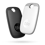 Tile Pro (2022) Bluetooth Item Finder, 2 Pack (Black/White)