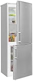 Exquisit Kühl- und Gefrierkombination KGC270-70-H-040E silber | Standgerät | 190 l Volumen | Silb