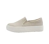 Soda Wandersocken zum Hineinschlüpfen, doppellagig, mit Schaumstoff gepolstert, modische Sneaker, Beige (L-Stein Cobra), 37 EU