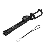 YoBuyBuy Drahtloser Fernauslöser aus Edelstahl + Handheld-Handy Selfie-Stick Einbeinstativ + Stativ + Halter für IOS für Android-Smartp