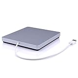 Externes CD-Laufwerk, Hochgeschwindigkeits-CD- und DVD-LaufwerkeDatenübertragung Optisches USB-Laufwerk USB 2.0 Tragbarer Externer CD-DVD-Rewriter Brenner Brenner Floppy Superdrive Kompatibel für M