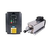 cjcaijun Wechselrichter 3,5 kW luftgekühlter Spindelmotor-Kit ER20 CNC.Fräsmotor+4kw Inverter/Vfd.Zum CNC Variables Frequenzlaufwerk