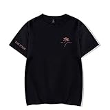 LSJTZ Shawn Mendes Persönlichkeit minimalistisches Thema Paar Modelle verlieren kurzärmeligen Baumwollkomfort,Black2,XXXL