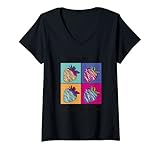 Damen Sie arae Berry Special Strawberry T-Shirt mit V
