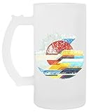 Digital Sonne Horizont Glas Bier Becher Tasse Glass Beer Mug Cup