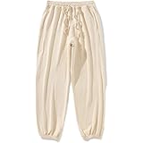 Yikesnt Herren Freizeithose Herbst und Winter Einfarbig Bequeme und vielseitige Jugendhose mit Taschen und Kordelzug S