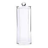 GFCGFGDRG Clear Plastic Cotton Ball Holder Q-Tips Holder Makeup Brush Pads Swab Organizer Cosmetic C