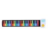 Roll Up E-Piano, tragbares USB-Klavier pädagogisches Spielzeug Multifunktions für Zuhause fü