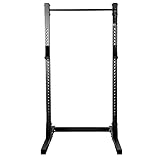 Suprfit Rutilo Half Rack - Kraftstation mit Klimmzugstange, Langhantelstation inkl. höhenverstellbaren J-Cups für Squats, aus robusten Stahl-Kantrohr mit 2 mm Materialstärke Schw