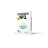 Steinbeis No. 1 ReThinkingPaper Kopier-Papier – DIN A3 Recycling-Papier 80 g/m², Drucker-Papier ISO 70 / CIE 55, Weiß, 5 x 500 B
