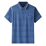 Männer Tops Übergroße Polo shirts Männer Sommer lässig lose Herrenhemden (Color : A, Size : XXXXL code)