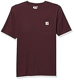 Carhartt Damen T-Shirt Work Pocket, Farbe: Port, Größe: L