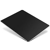 Aluminium Metall Mauspad Gaming Mouse Pad Aluminium-Mausunterlage, Mauspad mit Glatter Präzisionsoberfläche und Rutschfester Gummibasis für Laser-/optische Maus,Schwarz(23x18x0,2cm)