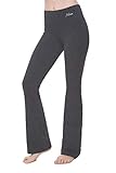 NIRLON Bootcut Yoga-Hose, hohe Taille, schwarz, Workout-Leggings für Damen, reguläre und Übergröße, 71,1 cm/76,2 cm/81,3 cm/86,4 cm Schrittlänge - Grau - 3X-Groß