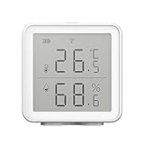 Gidenfly Thermometer Luftfeuchtigkeitsmessgerät Innen Digitales Thermo Hygrometer mit Mini LCD-Display,Hydrometer Feuchtigkeit mit Hohen Genauigkeit für Babyraum,Wohnzimmer, Büro(ohne Batterie)