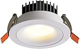 LED Einbaustrahler 1. 0w LED. Deckenleuchte Beinegrahmen nicht einstellbar Scheinwerfer-Downlight-Rahmen Deckenstrahler for Wohnzimmer Schlafzimmer Küche LED Birnen enthalten 7W verborgene [Energiek