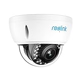 Reolink 4K PoE Kamera Outdoor mit 5X optischem Zoom, IK10 Vandalismusgeschützt Überwachungskamera für Aussen, Personen-/Autoerkennung und Zeitraffer, microSD unterstützt für 24/7-Aufnahme, RLC-842