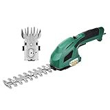 WGYDREAM Heckenschere Strauchschere Grasschere 7.2V 2 in 1 Akku-Rasen & Heckenschere Cutter - Leichtbau und S