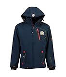 Geographical Norway Herren Softshell Jacke Funktionsjacke Outdoor Regen Sport (Marineblau, M)