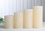 Rustik-Stumpenkerzen-Adventsset, mittel, 6 cm Ø,