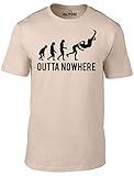 Reality Glitch Herren Outta Nowhere T-Shirt (Sand, Klein)