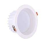 GYZLZZB Hotel Wohnzimmer Büro-Halle Badezimmer Küche Dekor LED Decken Flat Panel unten Licht moderne einfache Embedded LED Downinnen Baffle feuchtigkeitsfest Garten-Landschaftswand aus Aluminium Weiß