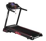 Laufband Zuhause elektrisch klappbar bis 150kg, automatische Steigung von 15 Stufen, 1-16km/h, Motor mit 3PS, Laufbandfläche 125 * 45cm WaldenSports F8500