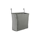 Metaltex Textil-Tasche für Wandgitter, Grau, 24x9x21