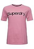 Superdry Damen CL Tee T-Shirt, Soft Pink, XXS