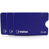 WallTrust RFID Schutzhülle für Kreditkarten, Plastik, TÜV, 3er Set, B