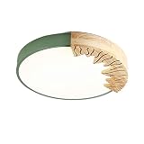 YAZAHOH Nordic Round Deckenleuchte Energiesparende LED-Deckenleuchte Dreifarbig Dimmende Macaron Deckenleuchte In Der Nähe Von Deckenleuchten Dekorative Beleuchtung I